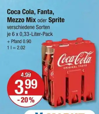 V Markt Coca cola coca cola Angebot