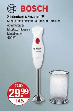 V Markt Bosch stabmixer msm24100 Angebot