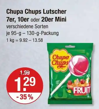V Markt Chupa chups lutscher 7er Angebot