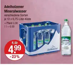 V Markt Adelholzener mineralwasser Angebot