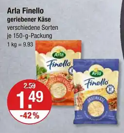 V Markt Arla finello geriebener käse Angebot