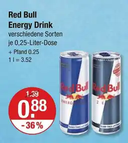 V Markt Red bull energy drink Angebot