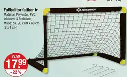V Markt Schildkröt fußballtor faltbar Angebot