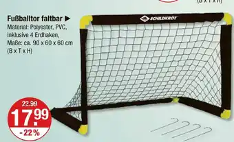 V Markt Schildkröt fußballtor faltbar Angebot