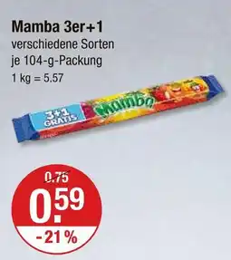 V Markt Mamba 3er+1 Angebot