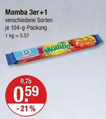V Markt Mamba 3er+1 Angebot