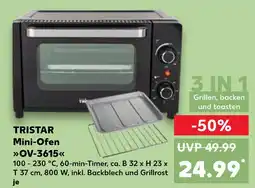 Kaufland Tristar mini-ofen ov-3615 Angebot