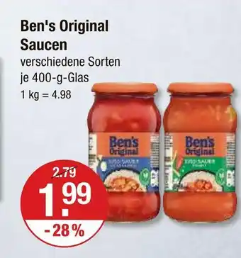 V Markt Ben's original saucen Angebot