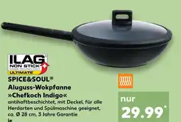 Kaufland Spice&soul aluguss-wokpfanne chefkoch indigo Angebot