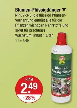 V Markt Degro blumen-flüssigdünger Angebot