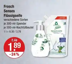 V Markt Frosch senses flüssigseife Angebot