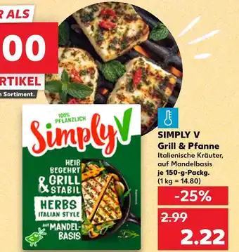 Kaufland Simply v grill & pfanne italienische kräuter Angebot