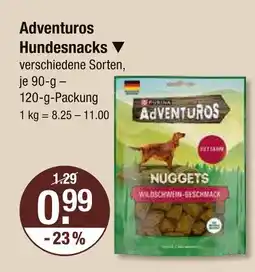 V Markt Adventuros hundesnacks Angebot
