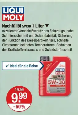 V Markt Liqui moly nachfüllöl 5w30 1 liter Angebot