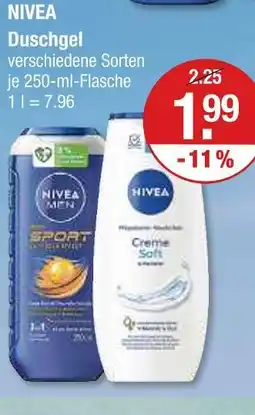 V Markt Nivea duschgel sport Angebot