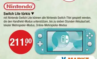 V Markt Nintendo switch lite türkis Angebot