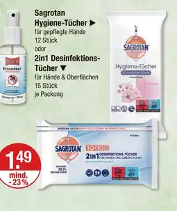 V Markt Sagrotan hygiene-tücher Angebot