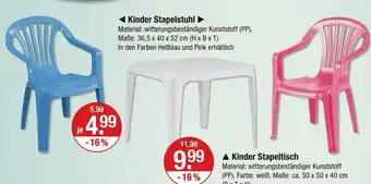 V Markt Kinder stapelstuhl Angebot