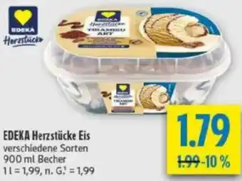 diska EDEKA Herzstücke Eis Angebot