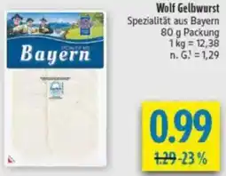 diska Wolf Gelbwurst Angebot