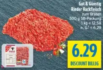 diska Gut & Günstig Rinder Hackfleisch Angebot