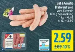 diska Gut & Günstig Bratwurst grob Angebot
