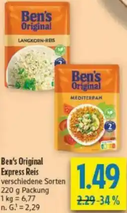 diska Ben's Original Express Reis Angebot