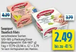 diska Saupiquet Thunfisch Filets Angebot