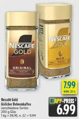 diska Nescafe Gold löslicher Bohnenkaffee Angebot