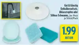 diska Gut & Günstig Entkalkeraufsatz, Ablassstopfen oder Silikon-Schwamm Angebot