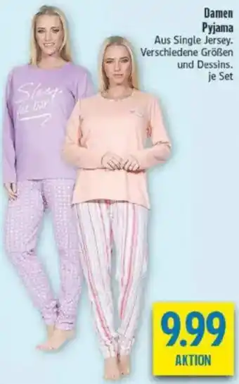 diska Damen Pyjama Angebot