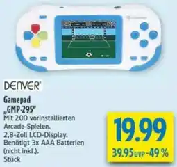 diska DENVER Gamepad „GMP-295" Angebot
