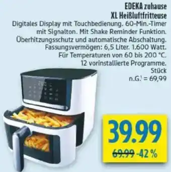 diska EDEKA zuhause XL Heißluftfritteuse Angebot