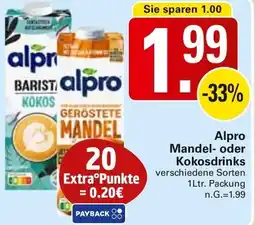 WEZ Alpro Mandel- oder Kokosdrinks Angebot