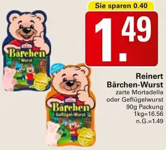 WEZ Reinert Bärchen-Wurst Angebot