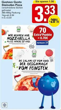 WEZ Gustavo Gusto Steinofen Pizza Angebot