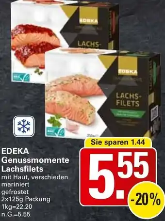 WEZ EDEKA Genussmomente Lachsfilets Angebot