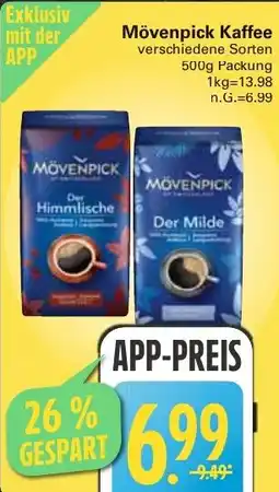 WEZ Mövenpick Kaffee Angebot