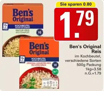 WEZ Ben's Original Reis Angebot