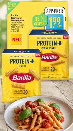 WEZ Barilla Teigwaren Protein plus Angebot