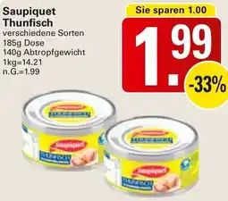 WEZ Saupiquet Thunfisch Angebot