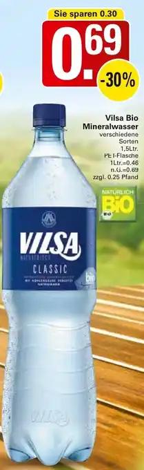 WEZ Vilsa Bio Mineralwasser Angebot