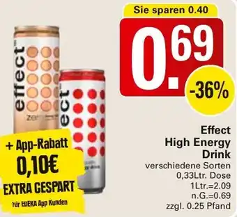 WEZ Effect High Energy Drink Angebot