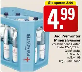 WEZ Bad Pyrmonter Mineralwasser Angebot