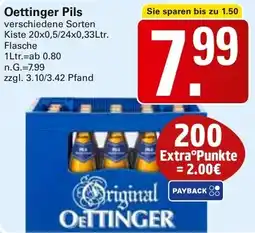 WEZ Oettinger Pils Angebot