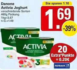 WEZ Danone Activia Joghurt Angebot