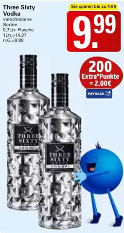 WEZ Three Sixty Vodka Angebot