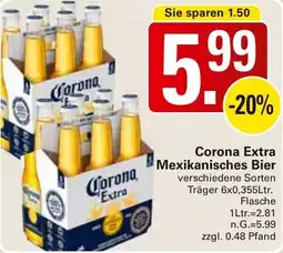 WEZ Corona Extra Mexikanisches Bier Angebot