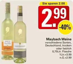 WEZ Maybach Weine Angebot