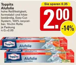 WEZ Toppits Alufolie Angebot